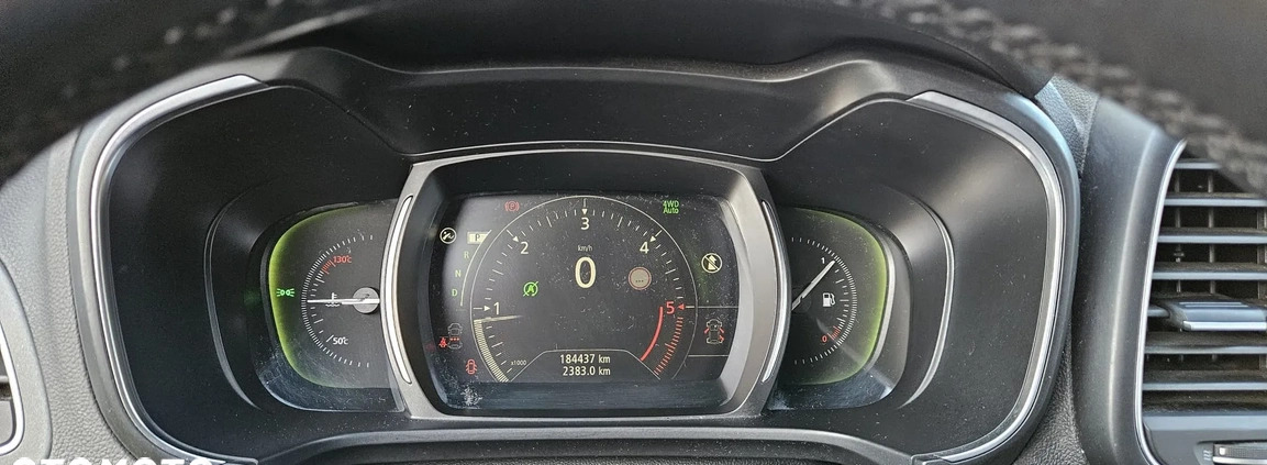 Renault Koleos cena 75700 przebieg: 184437, rok produkcji 2018 z Nowy Targ małe 29